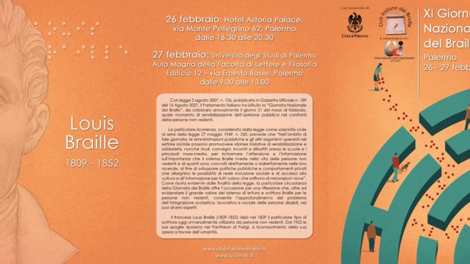 GIORNATA DEL BRAILLE PALERMO Flyer B