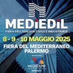 Torna a Palermo MediEdil, il Salone dell’edilizia civile ed industriale a Palermo, alla Fiera del Mediterraneo dall’8 al 10 maggio 2025